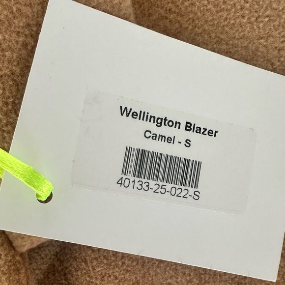 Dudley Stephens Wellington Blazer Camel Vello Fleece Small NEW NWT - Picture 4 of 9